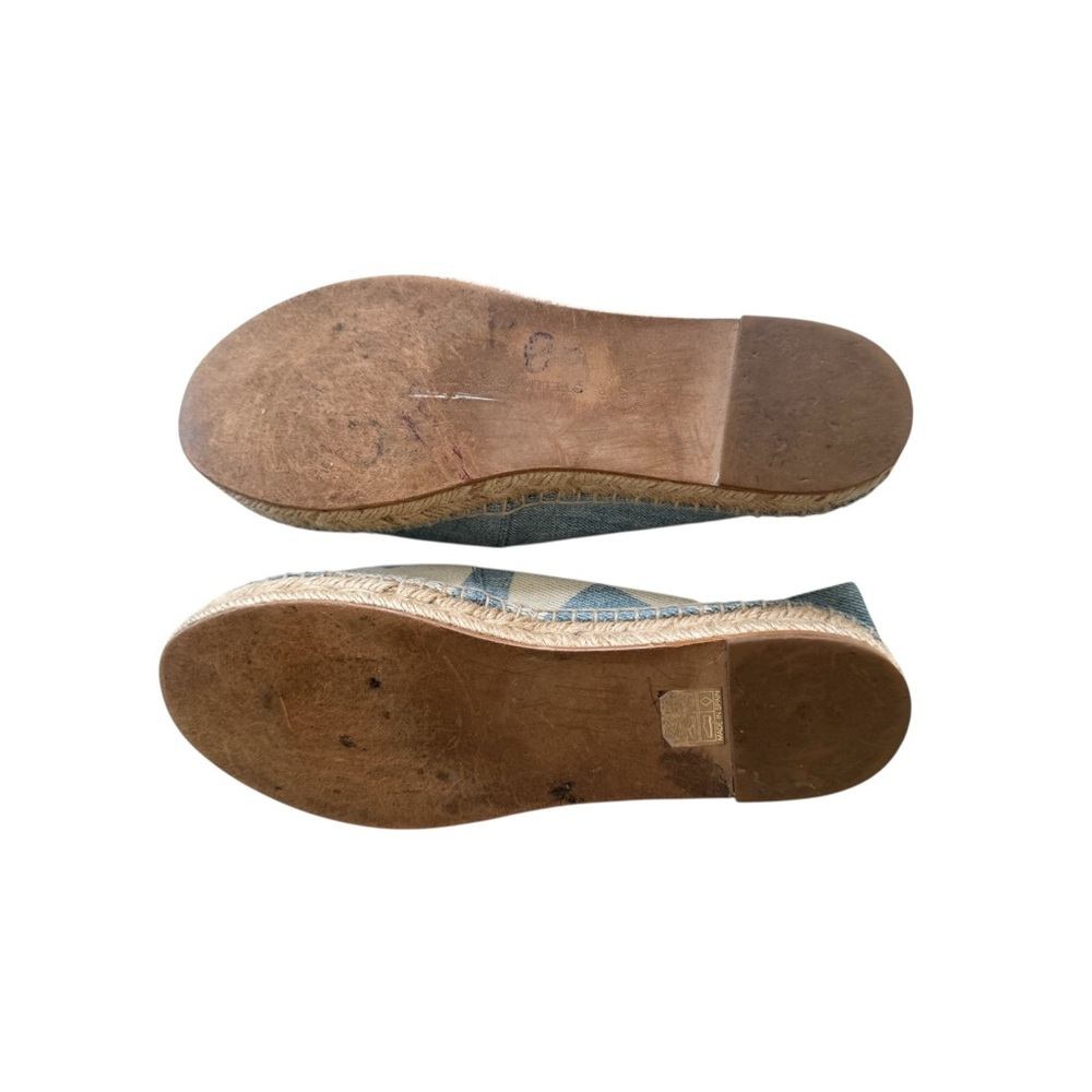 Stella McCartney Star Print Canvas Espadrille Flats Shoes - Picture 6 of 6
